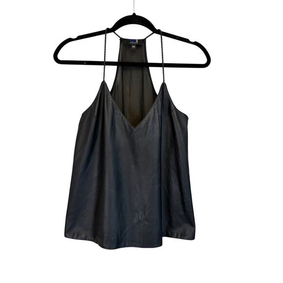 Canto NYC Tops - Canto NYC Camisole Top XS Black Vegan Leather Biker Edgy Grunge Punk Baddie USA